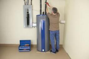 our team of professionals installs water heaters
